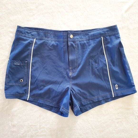 Free Country Swimsuit Shorts Swim Board Shorts Swimsuit Bottom EUC XL - Picture 1 of 11